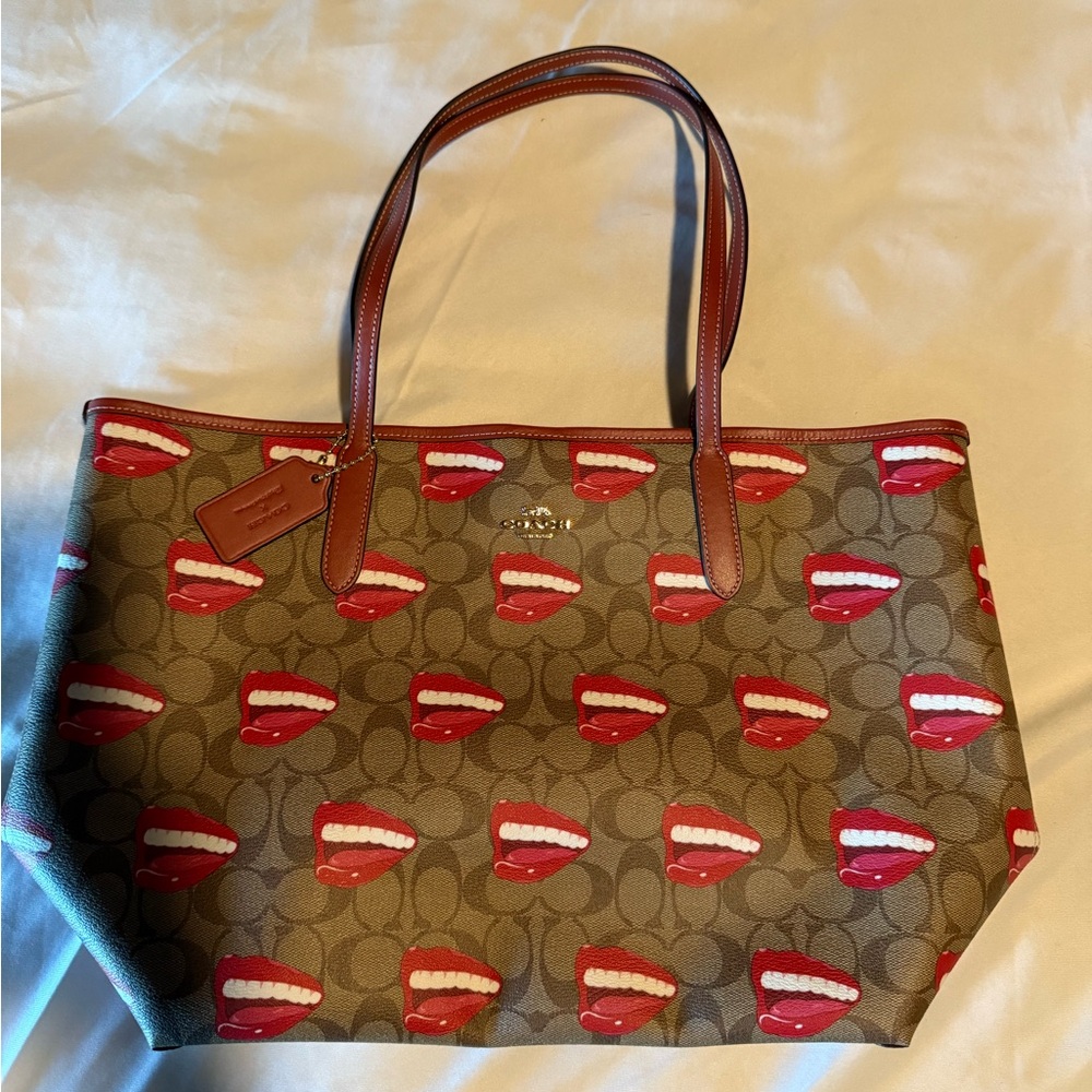 Coach Monogram Coach x Tom Wesselmann City Tote in Signature Canvas